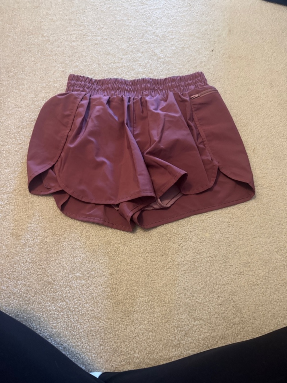 Amazon Women's Layered Athletic Shorts - Mauve